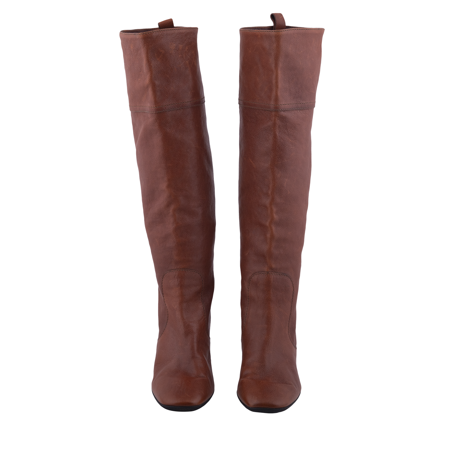 Pepper's Luxury Closet - Brown Leather Knee-high Boots