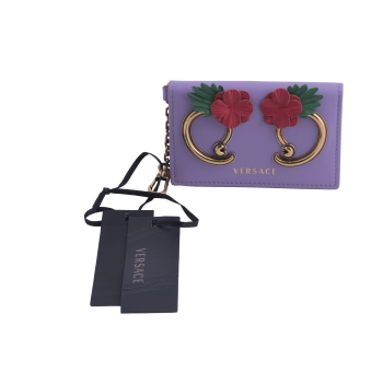 Lilac Embellished Cardholder Key Chain (New) 