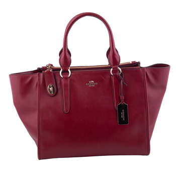 Burgundy Carryall Trapeze Tote Bag