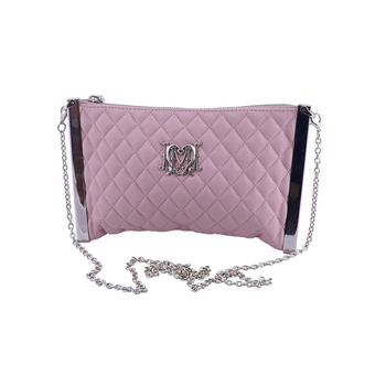 Pink Quilted Clutch Shoulder Chain Bag