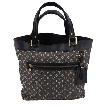 Black x Grey Mini-Lin Lucille Monogram Shoulder Bag