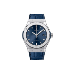 Blue Hublot Classic Fusion Titanium