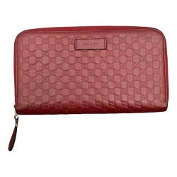Red CONTINENTAL LEATHER WALLET (New)