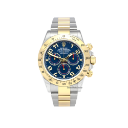 Daytona Two Tone Half Gold 40mm Blue Dial