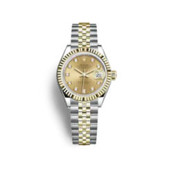 Lady DateJust 31’mm Diamonds Dial Two Tone Half Gold Jubilee Bracelet