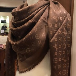 MONOGRAM SHIMMER SHAWL 140 X 140 (NEW)