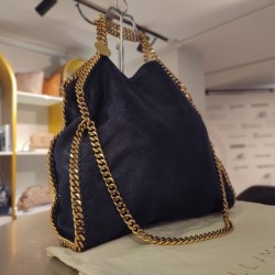 PERSONALIZED BLACK MEDIUM FALABELLA 3 CHAINS SHOULDER CROSS BAG (NEW) BY STELLA MCCARTNEY IN EGYPT - PEPPER'S LUXURY