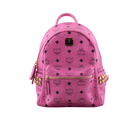 Pink Visetos Small Side Stud Stark Backpack