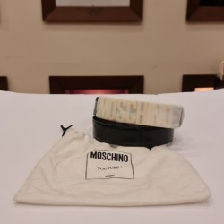 Moschino logo-plaque belt WITH DUSTBAG