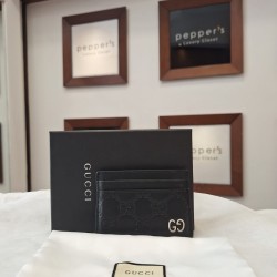 Gucci GG Emblem leather card holder