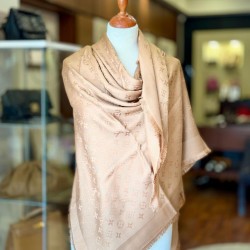 Louis Vuitton Monogram Classic Shawl  in beige
