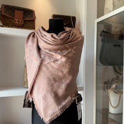Louis Vuitton Monogram Classic Shawl in nude
