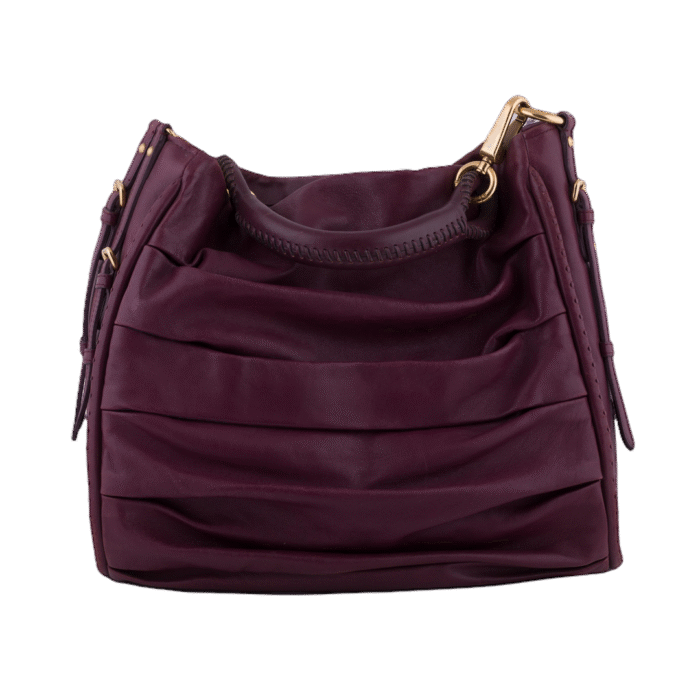 Brown Libertine Hobo Leather Shoulder Bag 