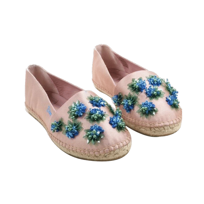 Nude Pink Embellisher Espaderilles (New)