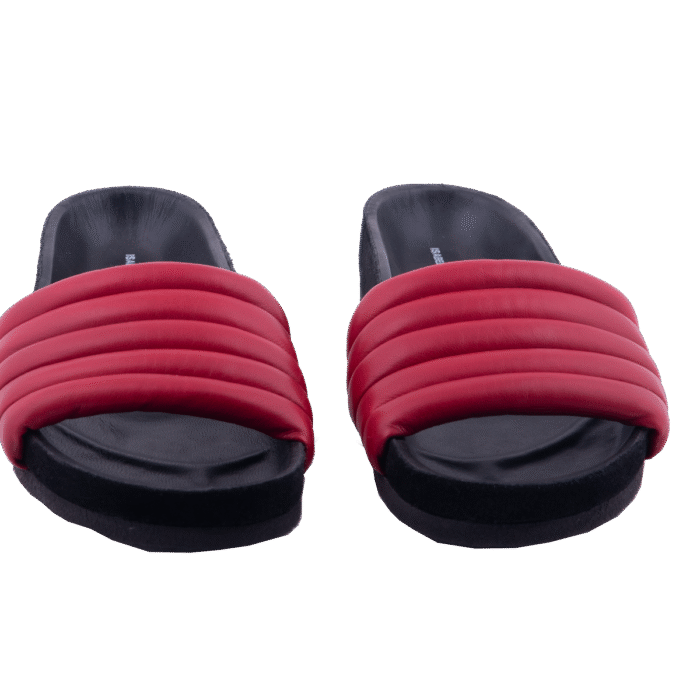 Black Hella Quilted Leather Slide Sandal Slipper (Size 39) New