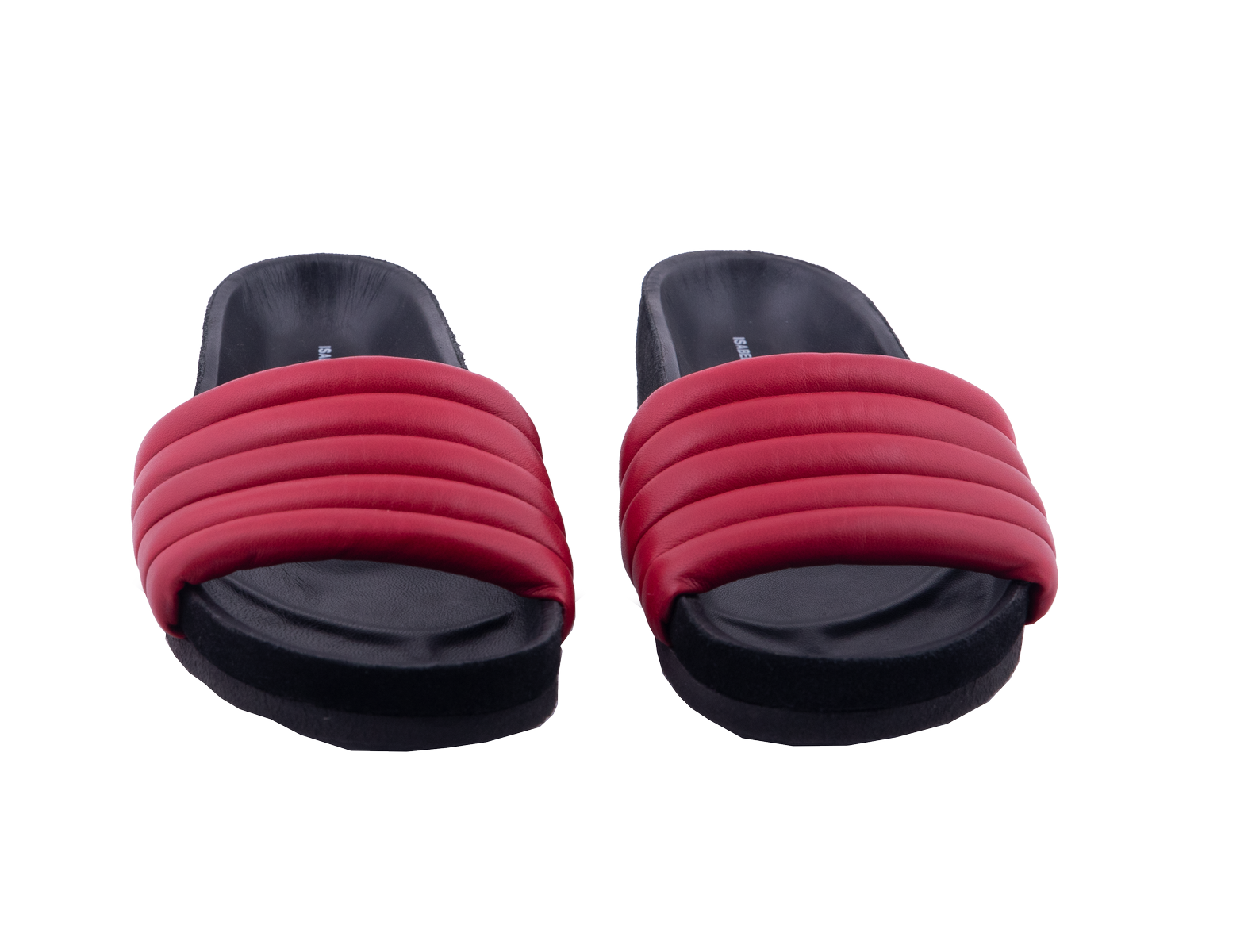Black Hella Quilted Leather Slide Sandal Slipper (Size 39) New