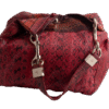 Red Belted Hobo Shoulder Bag