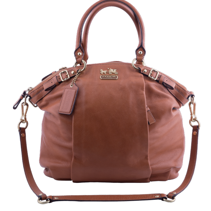Camel Madison Lindsey Satchel Shoulder Bag