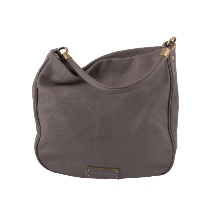 Fog Perforated Leather Hobo Shoulder Bag