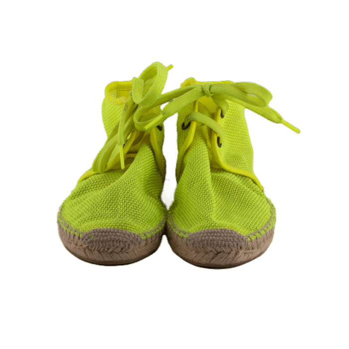 Electric Yellow high-top sneakers