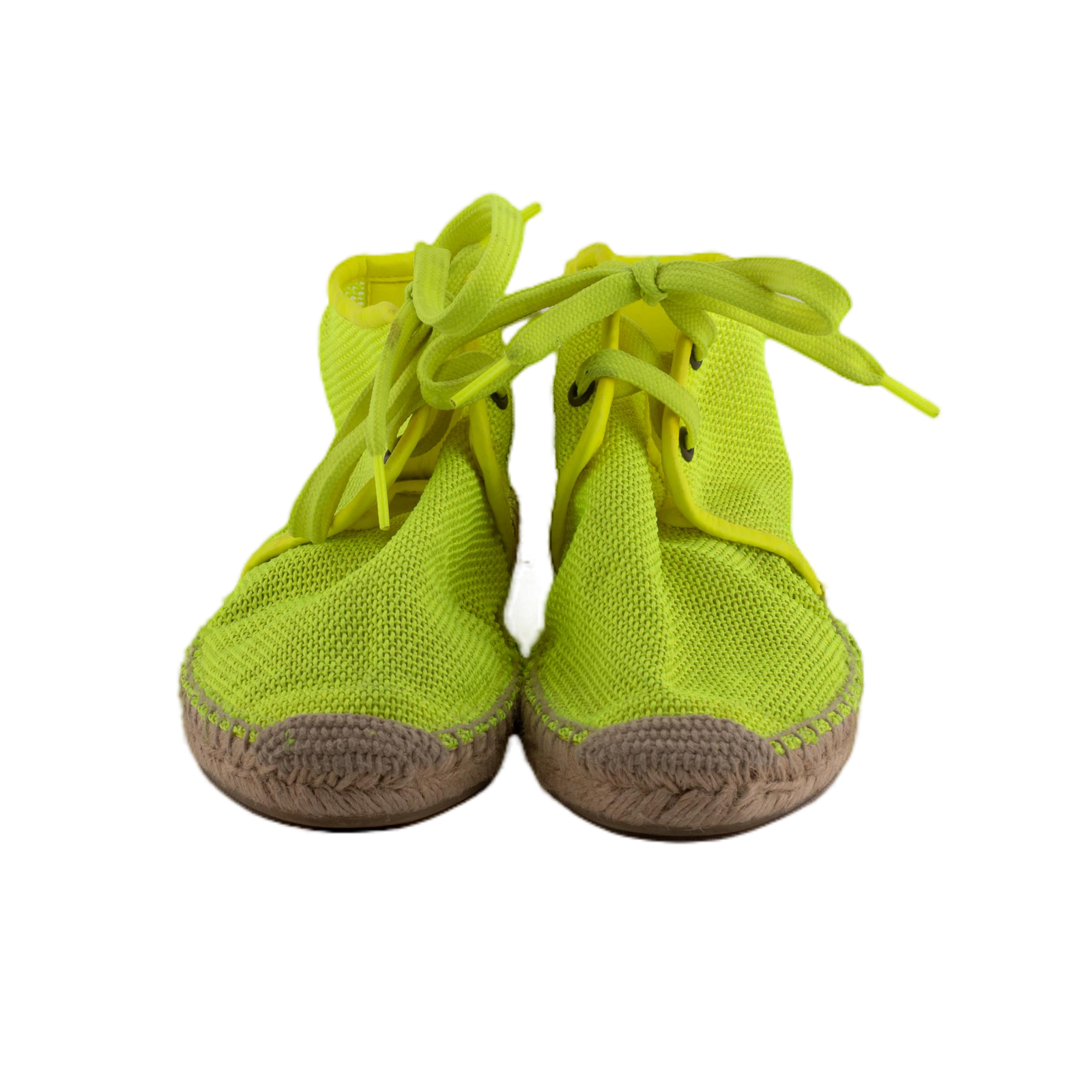 Electric Yellow high-top sneakers