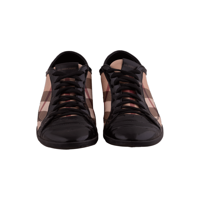 Black X Beige Checkhouse Sneakers