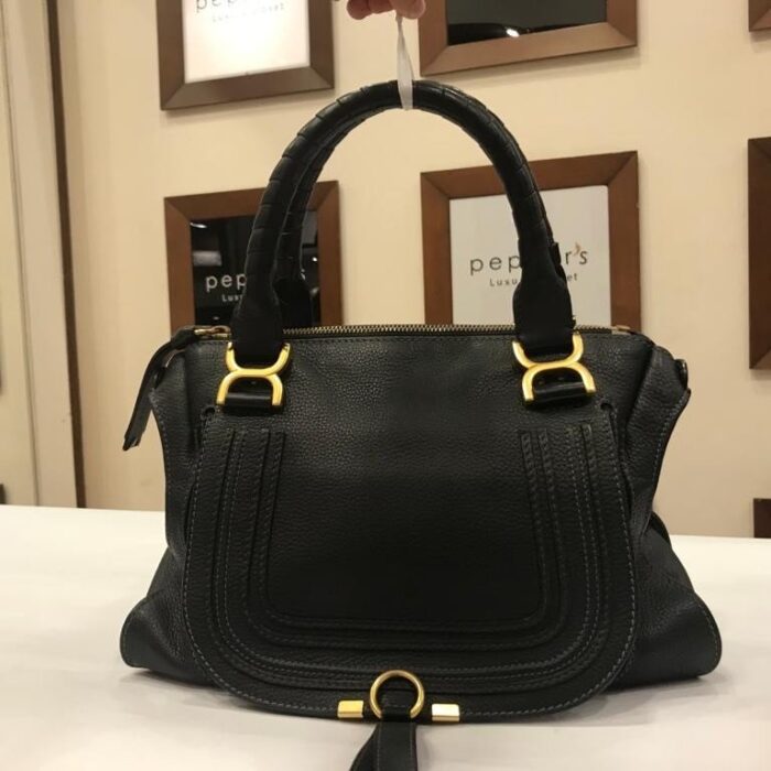 Black Marcie Large leather shoulder bag
