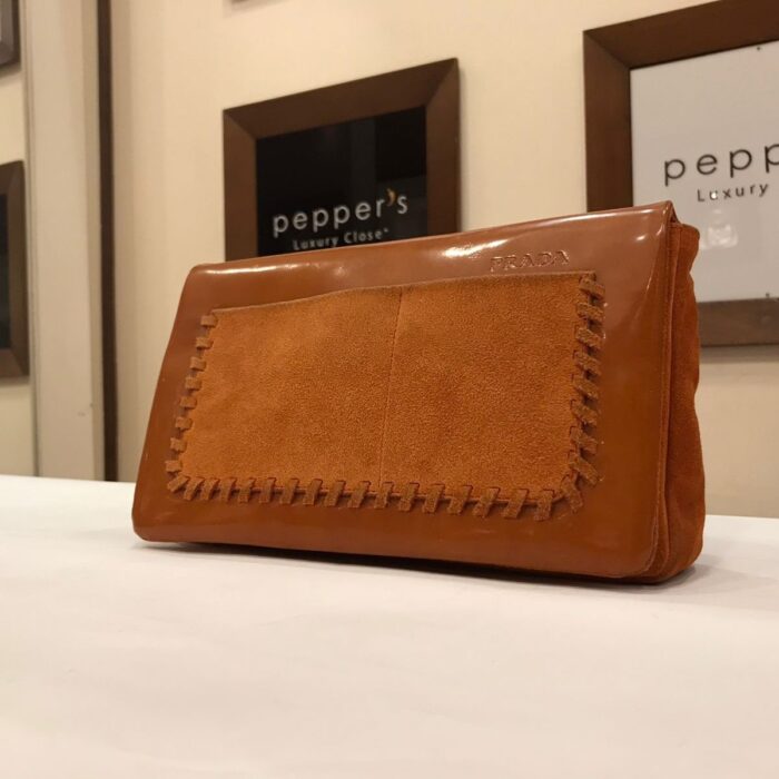 ORANGE LEATHER SHOULDER BAG