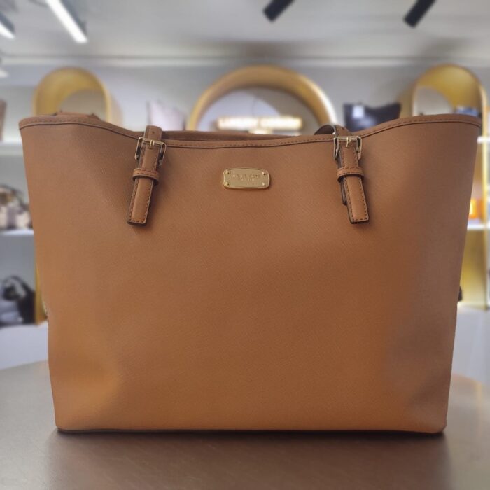 CAMEL BRONW SHOPPING TOTE SHOULDER BAG