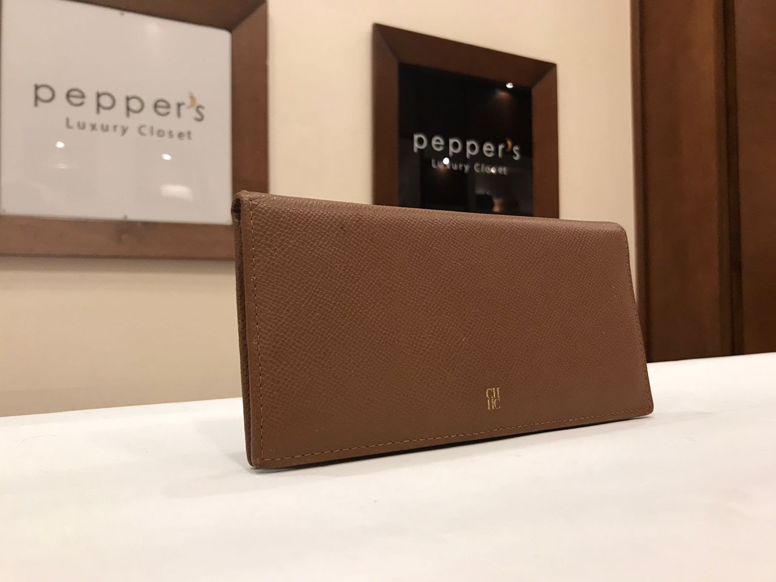 EMBOSSED LEATHER WALLET