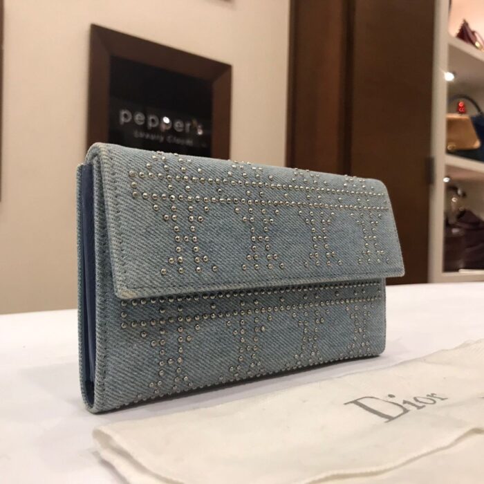 BLUE WALLET DENIM LEATHER