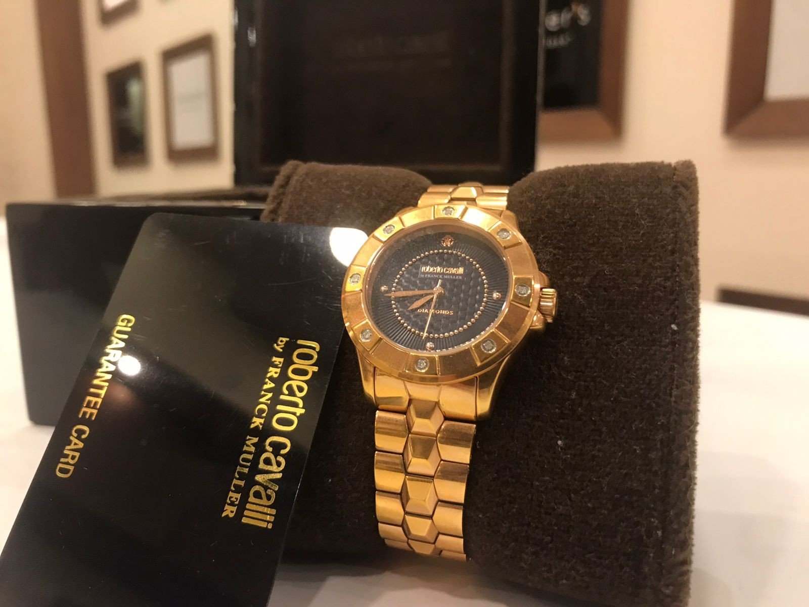 Rose Gold Plated with Diamonds By Frank Muller Lady Watch (New)