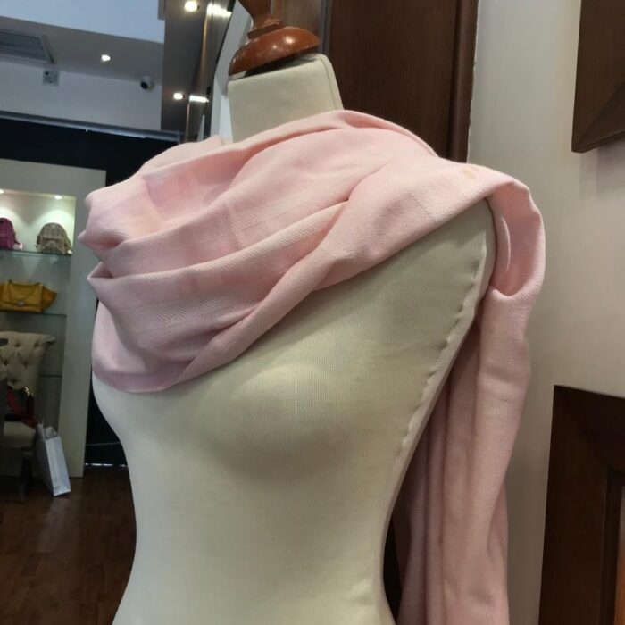 Pink Wool Scarf Shawl