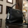 Black WAR STUDDED LEATHER BAG