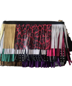 Multicolor Fringe Bucket Shoulder Cross Body Bag