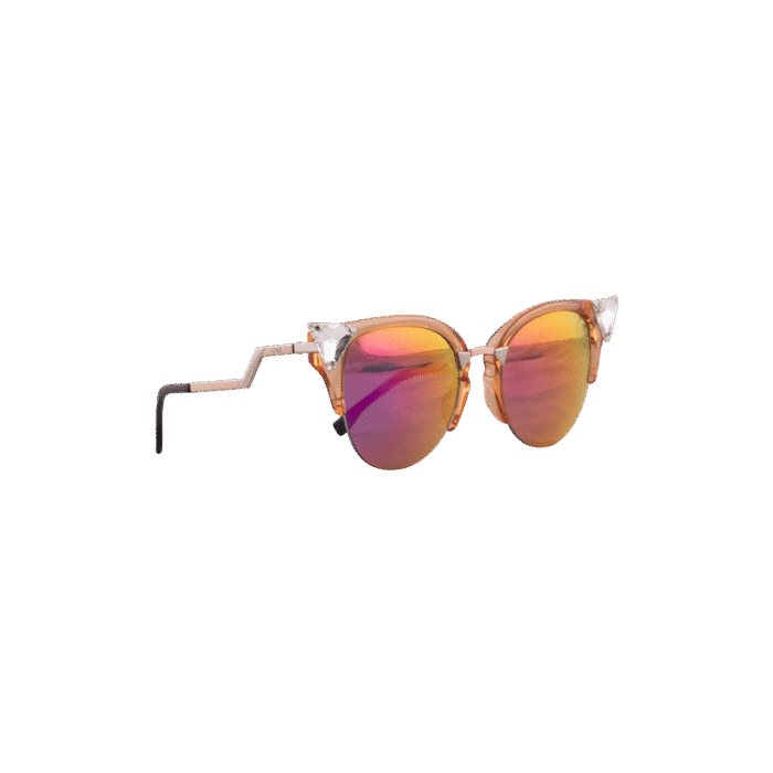 Multicolor Winged Sunglaases