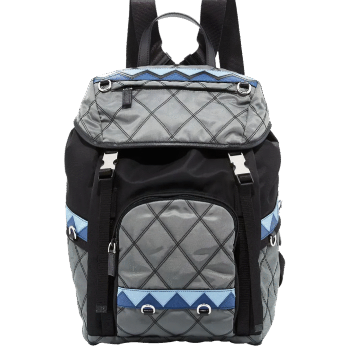 Black X Silver Tessuto Imputurato Backpack