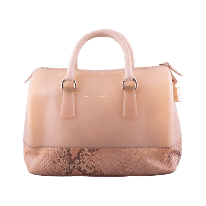 Off white Boston PVC Bag