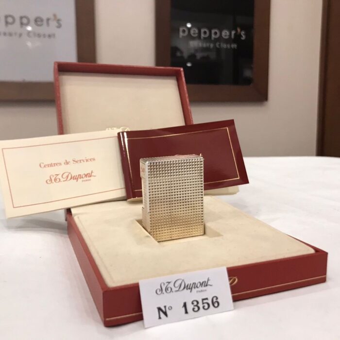 SILVER VINTAGE LIGHTER LINE 1 PM DIAMOND TIP SILVER METAL