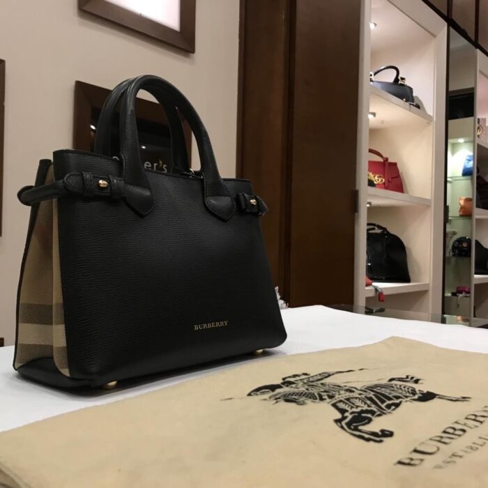 SMALL LEATHER BANNER CROSS BODY BAG