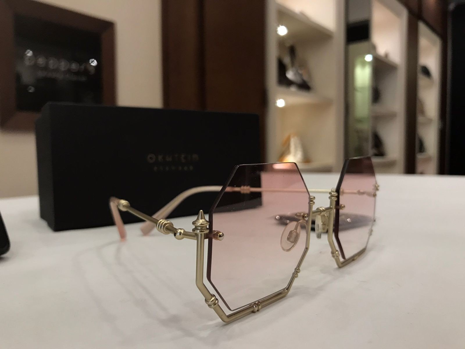 sunglasses okhtein BABY PINK OMBRE KAMELIA SHADES
