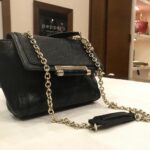 DIANE VON FURSTENBERG LEATHER SHOULDER BAG