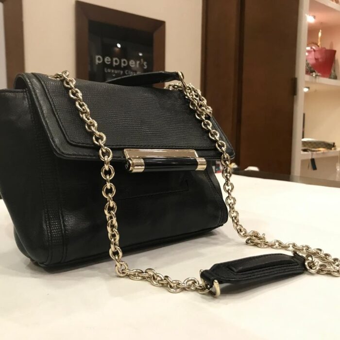 DIANE VON FURSTENBERG LEATHER SHOULDER BAG