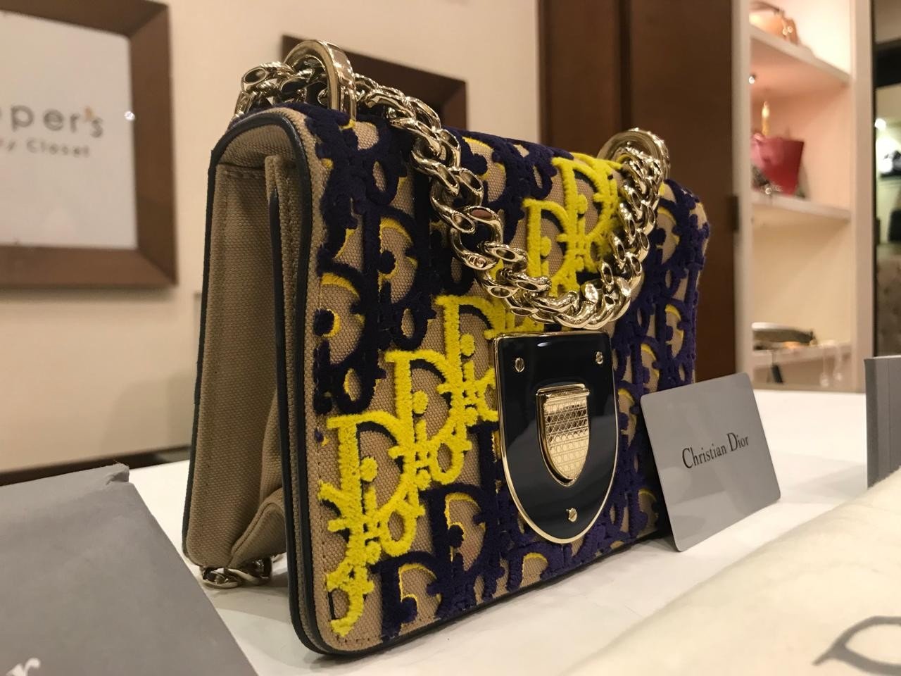DIORAMA MONOGRAM CROSS BAG
