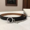 Carrousel belt buckle & Hermès sur Mer reversible leather strap 13 mm