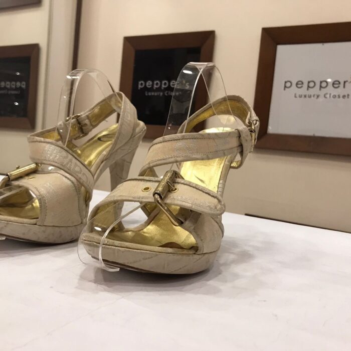 GOLD/BEIGE X SANDALS BY JUST CAVALLI IN EGYPT - PEPPER'S LUXURY