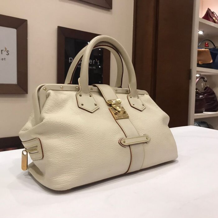 OFF-WHITE INGENIEUX LEATHER TOP HANDLE BAG