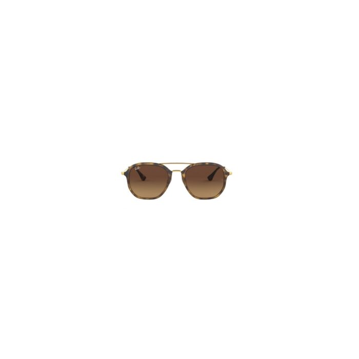 HAVANA UNISEX SUNGLASSES CRYSTAL LENSES SQUARED SHAPE GRADIENT BROWN