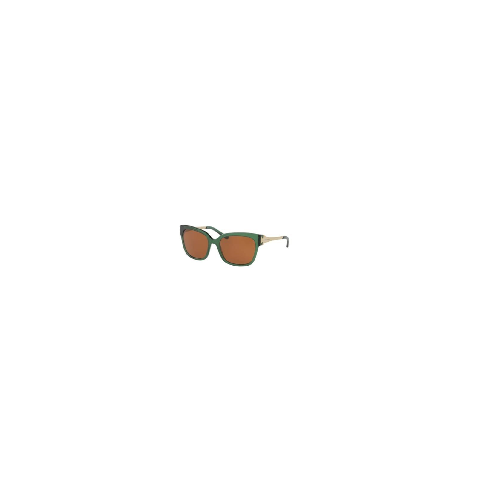 BOTTLE GREEN SUNGLASSES MODIFIED CAT-EYE METAL ACETATE AMBER LENS