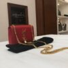 ysl red leather small kate tassel crossbody bag